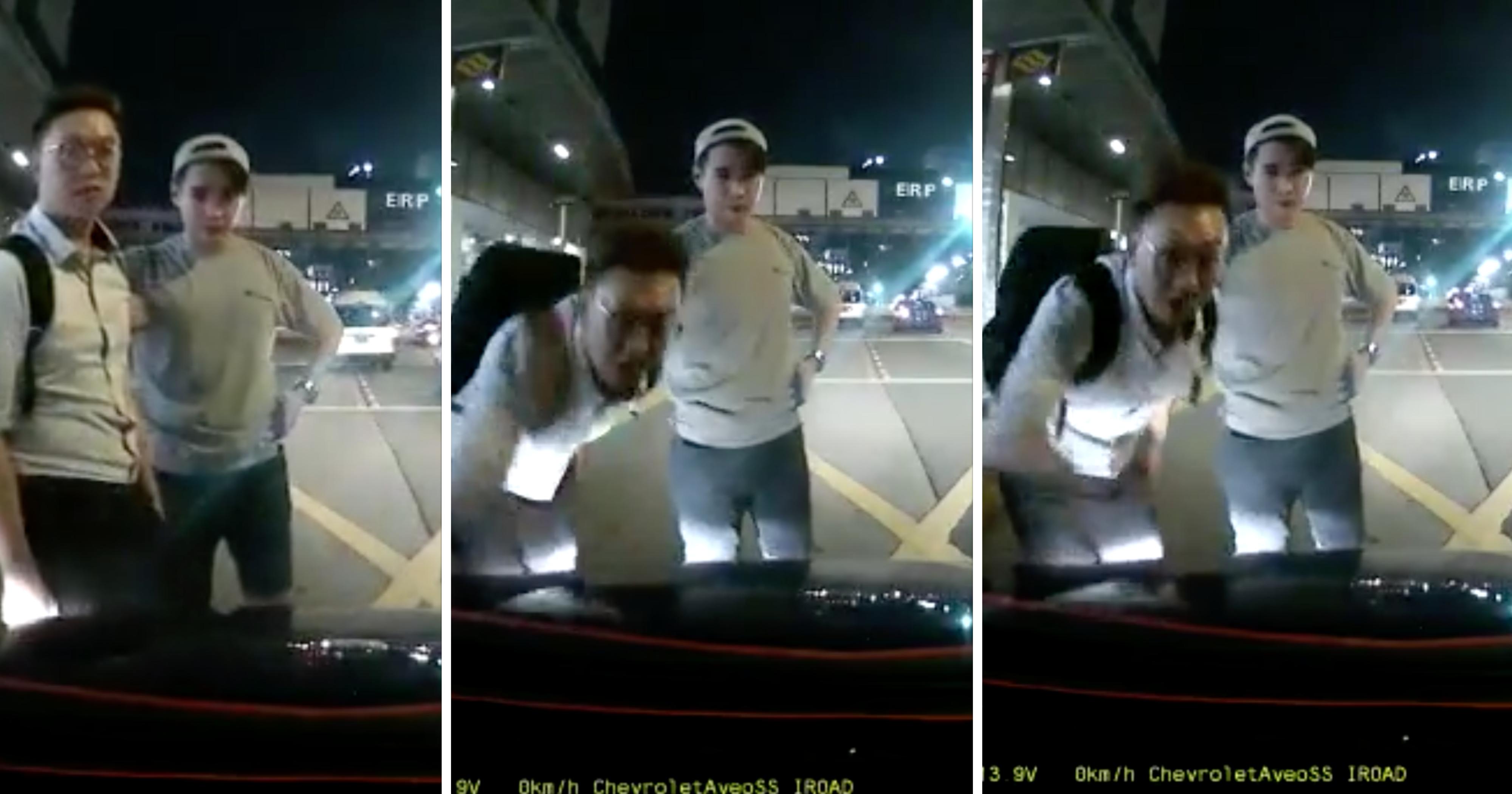Man Slams Taxi Hood, After Getting Honked At For Standing In Middle Of The Road